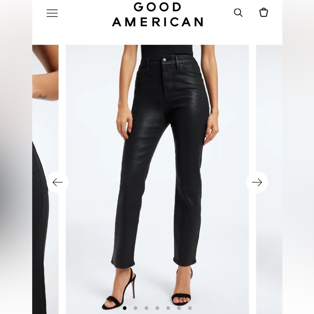 Good American Good Classic Coated Jeans Size 0/25